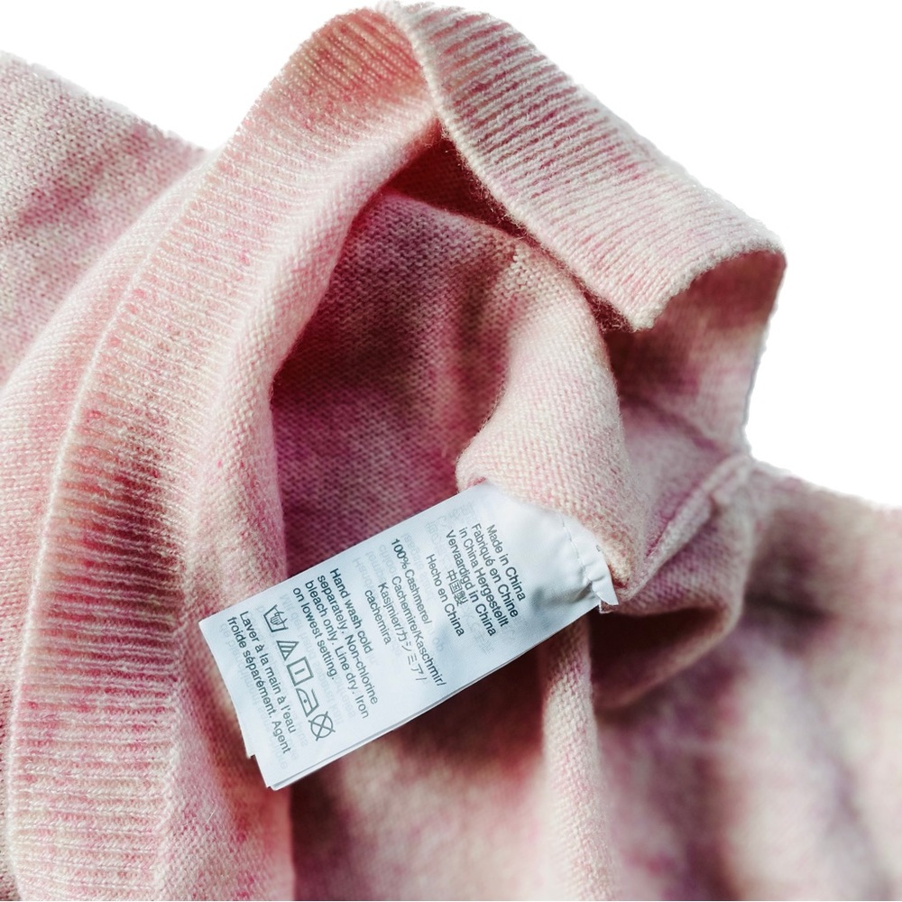 J. CREW | XXS | 100% Cashmere Dusty Rose Light Knit Crewneck Longsleeve Sweater - Picture 13 of 17